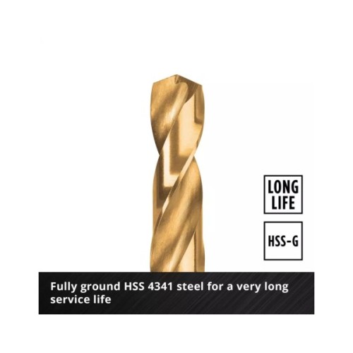 Набір свердл Einhell по металу 19шт, 1-10мм, кейс (427019)