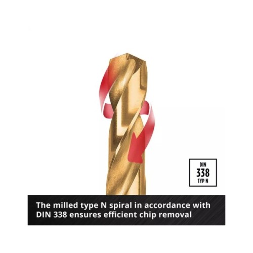 Набір свердл Einhell по металу 19шт, 1-10мм, кейс (427019)