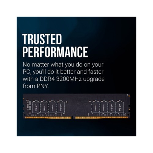 Модуль пам'яті для комп'ютера DDR4 16GB 3200 MHz Bulk PNY (MD16GSD43200-SI / M4U16S682QMMM52-12)