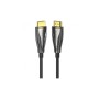 Кабель мультимедійний HDMI M to HDMI M 60.0m V2.1 Optical 8K 60Hz 48Gbps Dolby 7.1 black Vention (ALBBAE)