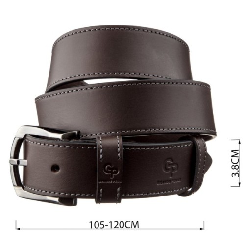 Ремінь Grande Pelle Джинсовий Коричневий (11158)