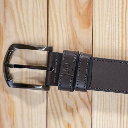 Ремінь Grande Pelle Джинсовий Коричневий (11158)