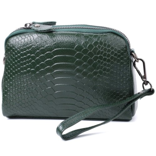 Сумка Vintage З натуральної шкіри Зелена (22802)