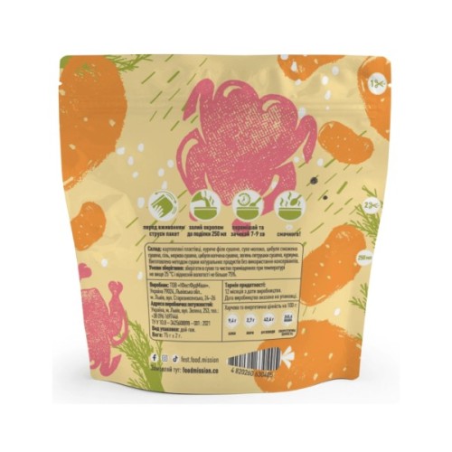 Їжа швидкого приготування Food Mission Пюре картопляне з куркою 75 г (fm.30405)