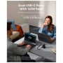 Зарядний пристрій Anker Laptop GaN 140W 3xUSB-C PD3.1 + USB-A + display + cable Black (B2697GZ1)