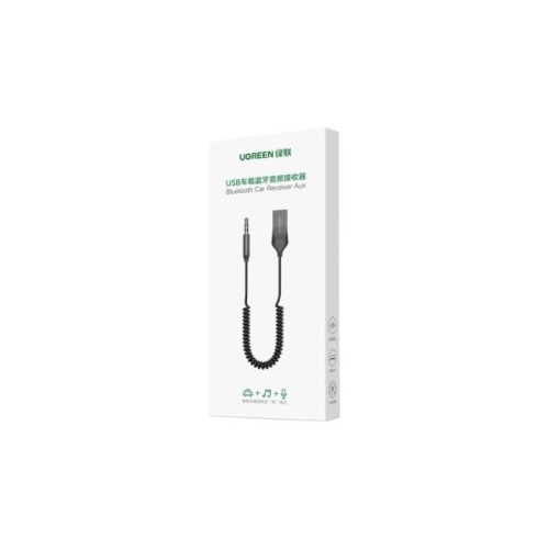 Bluetooth трансмітер Ugreen Bluetooth 5.0 Aux with mic CM309 UGREEN Black (70601)