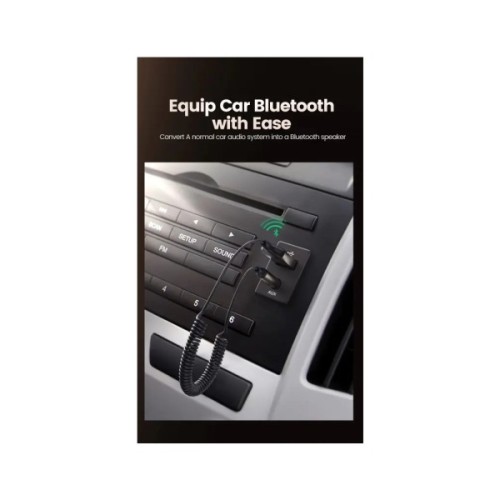Bluetooth трансмітер Ugreen Bluetooth 5.0 Aux with mic CM309 UGREEN Black (70601)