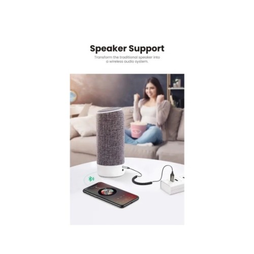 Bluetooth трансмітер Ugreen Bluetooth 5.0 Aux with mic CM309 UGREEN Black (70601)