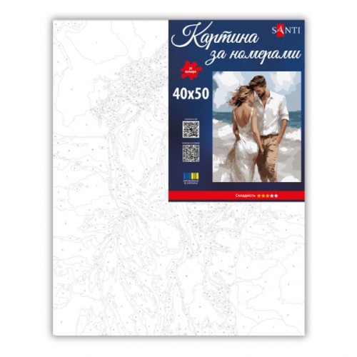 Картина по номерам Santi Романтична пара 40х50 см (955770)
