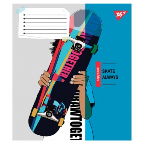 Зошит Yes Skate is always А5 60 аркушів лінія (767816)