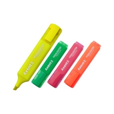 Набір маркерів Axent Highlighter 2537-A, 1-5 мм клиноп., 4 неонових кольора (2537-40-A)