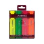 Набір маркерів Axent Highlighter 2537-A, 1-5 мм клиноп., 4 неонових кольора (2537-40-A)