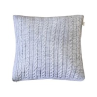 Наволочка Прованс декоративна в'язана SOFT Сірий 45х45 (011742)