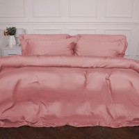 Постільна білизна MirSon Tencel №02 Pink 2x160x220 Сімейний Євро (2200009368615)