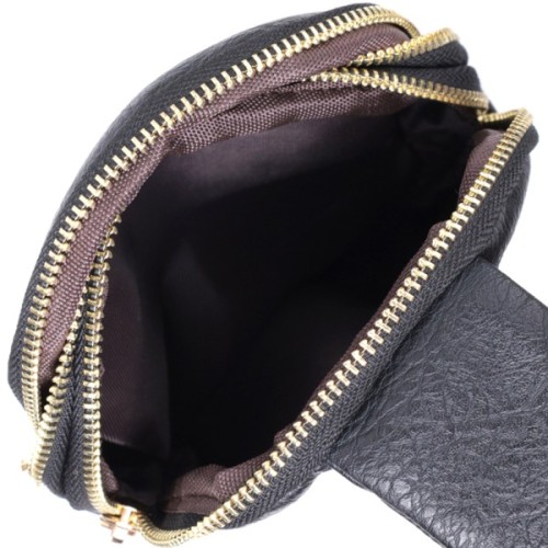 Сумка Vintage Жіноча через плече на два відділення з екошкіри Чорна (22784)