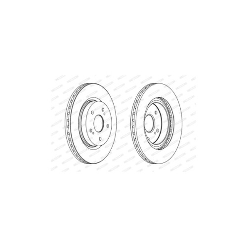 Гальмівний диск FERODO DDF1635C