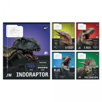 Зошит Yes JURASSIC WORLD Strength and Power А5 12 аркушів клітинка (767663)