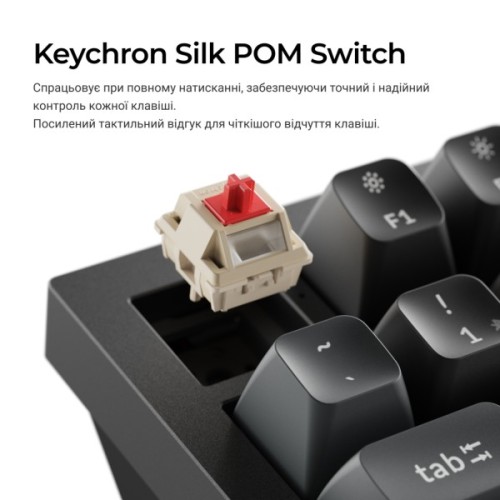 Клавіатура Keychron Q1 Ultra Keychron Red Switch RGB UA Black (Q1U-M1-UA)