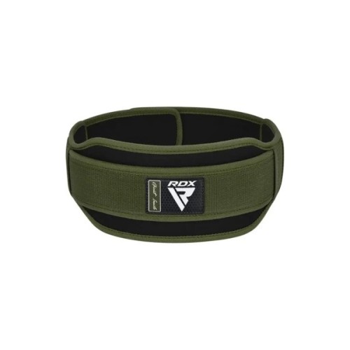 Атлетичний пояс RDX RX5 Double Belt неопреновий Army Green S (WBD-RX5AG-S)