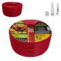 Шланг для поливу Alloid Pro армований, 3-шаровий, SCARLET BUTTERFLY, 1/2", 30м (WH-67669)