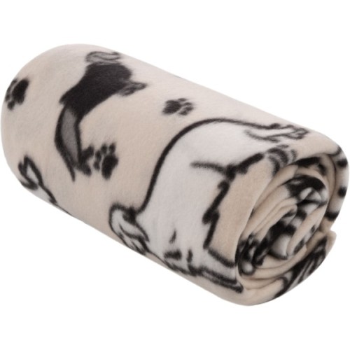 Плед Ardesto Fleece 100% поліестер, песики, сірий 130х160 см (ART0724PB)