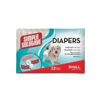 Підгузки для тварин Simple Solution Disposable Diapers Small для собак S 12 шт (0010279105832)