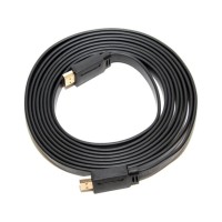 Кабель мультимедійний HDMI M to HDMI M 3.0m V1.4 black Merlion (YT-HDMI(M)/(M)SLIM-3.0m/06178)