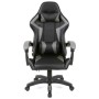 Крісло ігрове Аклас Бешкет ANF підліткове Чорний (PU-чорний/сірий) (00160338)