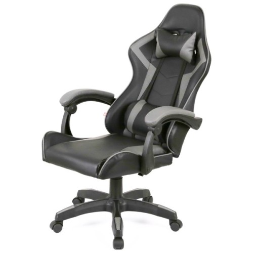 Крісло ігрове Аклас Бешкет ANF підліткове Чорний (PU-чорний/сірий) (00160338)
