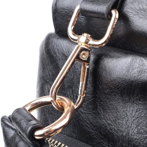 Сумка Vintage Жіноча слінг через плече з екошкіри Чорна (22754)