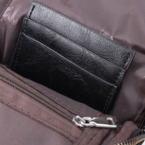 Сумка Vintage Жіноча слінг через плече з екошкіри Чорна (22754)