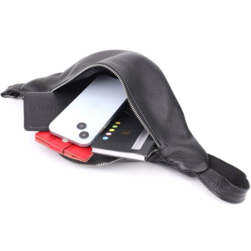 Сумка Shvigel З натуральної шкіри Чорна (23145)