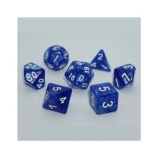 Набір кубиків для настільних ігор Games 7 Days Pearl 7 Dice Set - Blue (g7dpearl07)