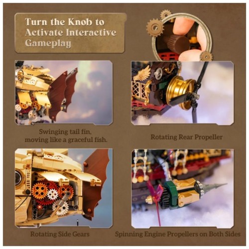 Конструктор Pantasy Original Дирижабль Steampunk (85021)