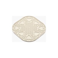 Універсальний посуд для тварин Fiboo Snoopy килимок для злизування ласощів та їжі, 25х25 см бежевий (FIB0254)