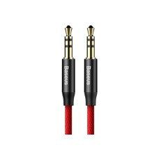 Кабель мультимедійний 3.5mm M to 3.5mm M 1.0m red-black Baseus (CAM30-B91)