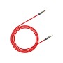 Кабель мультимедійний 3.5mm M to 3.5mm M 1.0m red-black Baseus (CAM30-B91)