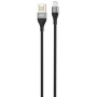 Дата кабель USB 2.0 AM to Lightning 1.0m 2.4A double-side grey XO (NB188-L-1-GR)