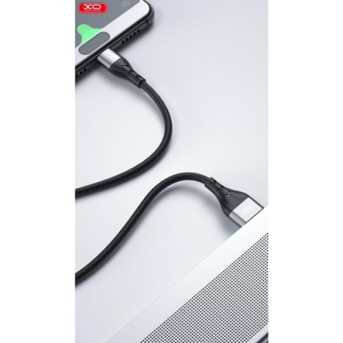 Дата кабель USB 2.0 AM to Lightning 1.0m 2.4A double-side grey XO (NB188-L-1-GR)