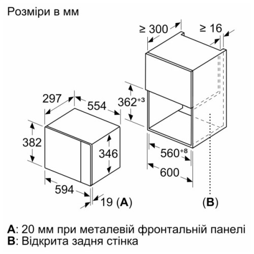 Мікрохвильова піч Bosch BFL 524 MH2 (BFL524MH2)