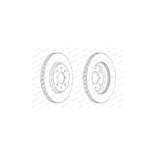 Гальмівний диск FERODO DDF2070C