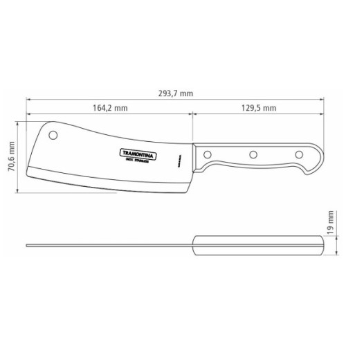 Кухонний ніж Tramontina Polywood 15 см Червоне Дерево (21134/176)