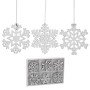 Ялинкова іграшка Chomik Сніжинки, 18 шт, 4,5 см, дерево білі (5900779878983)