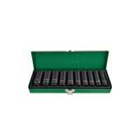 Набір торцевих головок Toptul дюймових ударних довгих 1/2" 7/16-1" 10шт. (GEAD1002)