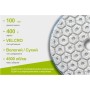 Круг зачистний Alloid Pro, алмазний, шліфувальний, на липучці, COMBS, 100мм, зерно 400 (DD-63382)