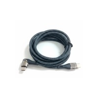 Дата кабель USB-C to USB-C 1.5m 5A 100W Quick Charge magnetic black BeCover (714555)