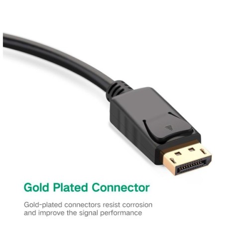 Перехідник Display Port M to VGA F black Ugreen (20415)