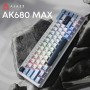 Клавіатура Ajazz AK680 MAX Magnetic Switch RGB USB White (AK680-M-BWD-AW)