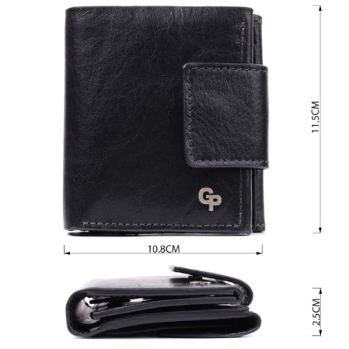 Гаманець Grande Pelle З натуральної шкіри Чорний (22573)