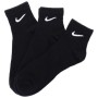 Шкарпетки Nike U NK EVERYDAY LTWT ANKLE 3PR SX7677-010 46-50 3 пари Чорні (888407237454)